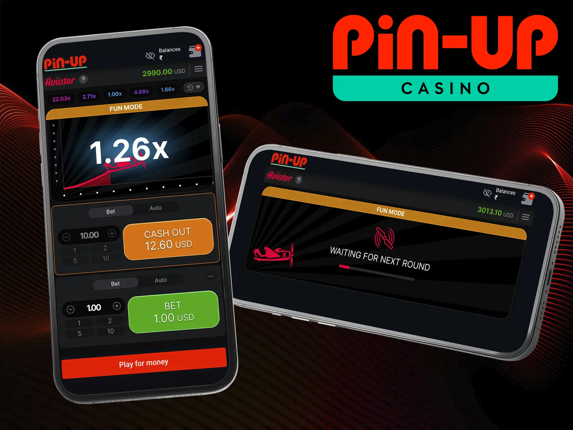 Aviator is fully optimized for mobile, meaning you can place your bets at Pin Up Casino from anywhere, at any time.