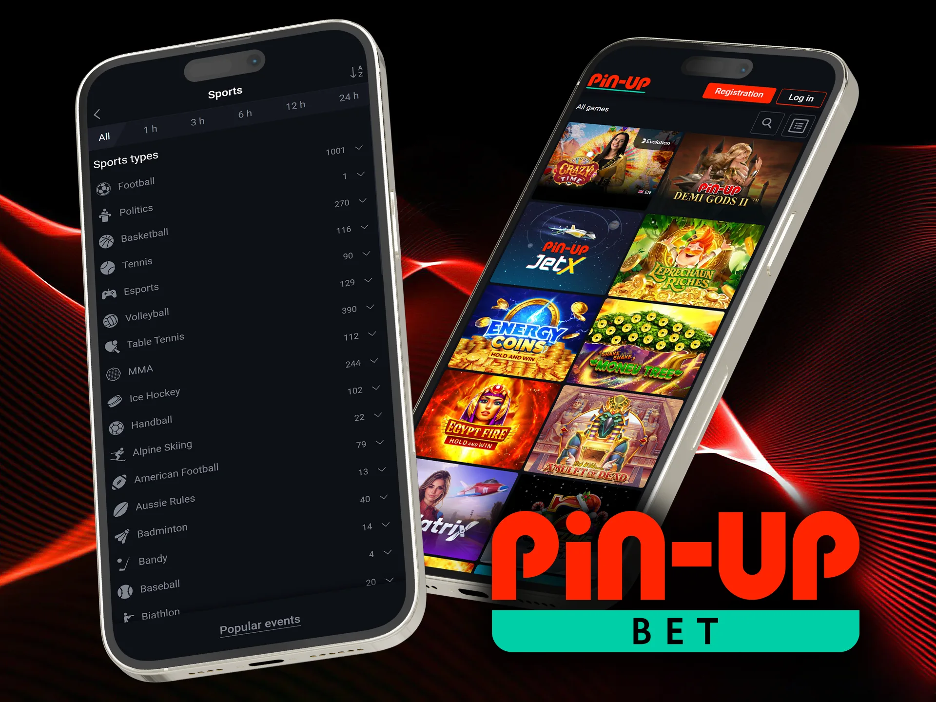 The Pin Up app provides an extensive selection of gaming options and betting markets.