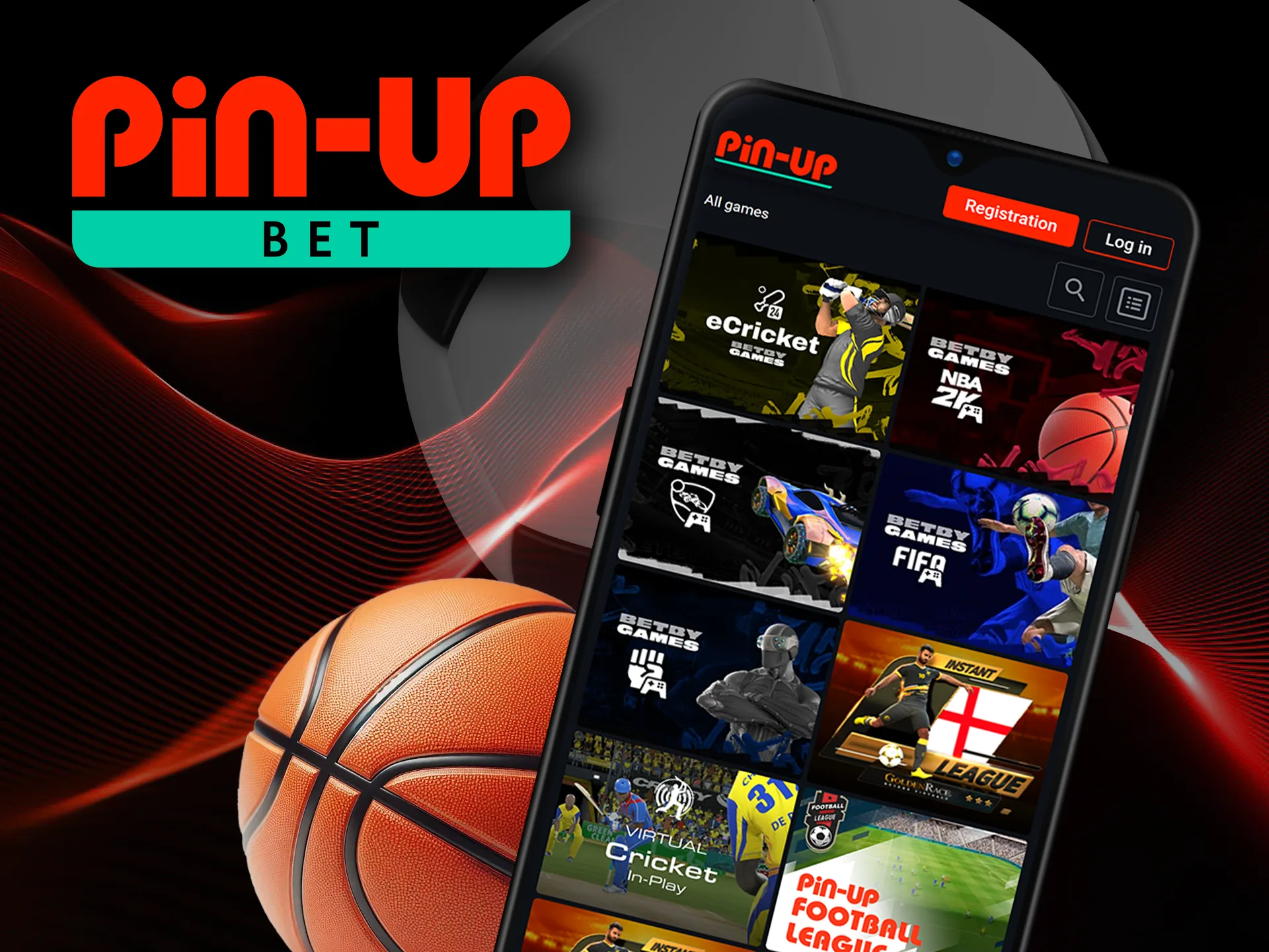 Experience the thrill of virtual sports directly through the Pin Up mobile app.