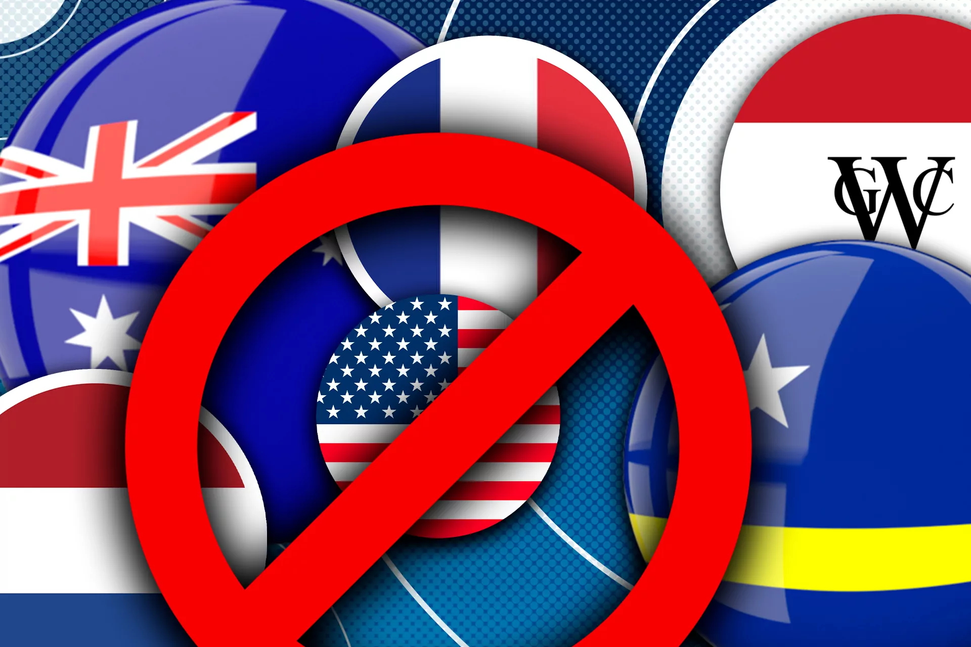 There are several countries where Pin Up does not provide its services.