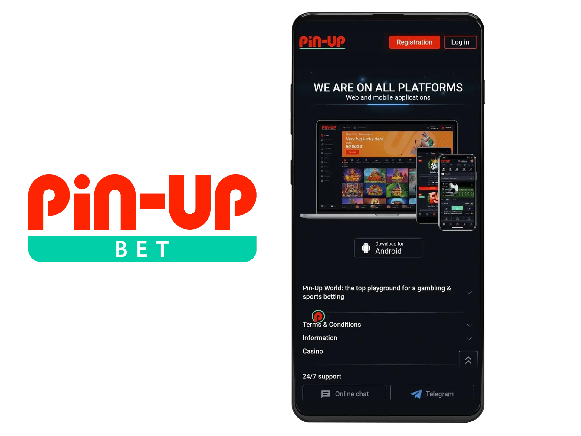 Save the Pin Up installation file to your device.