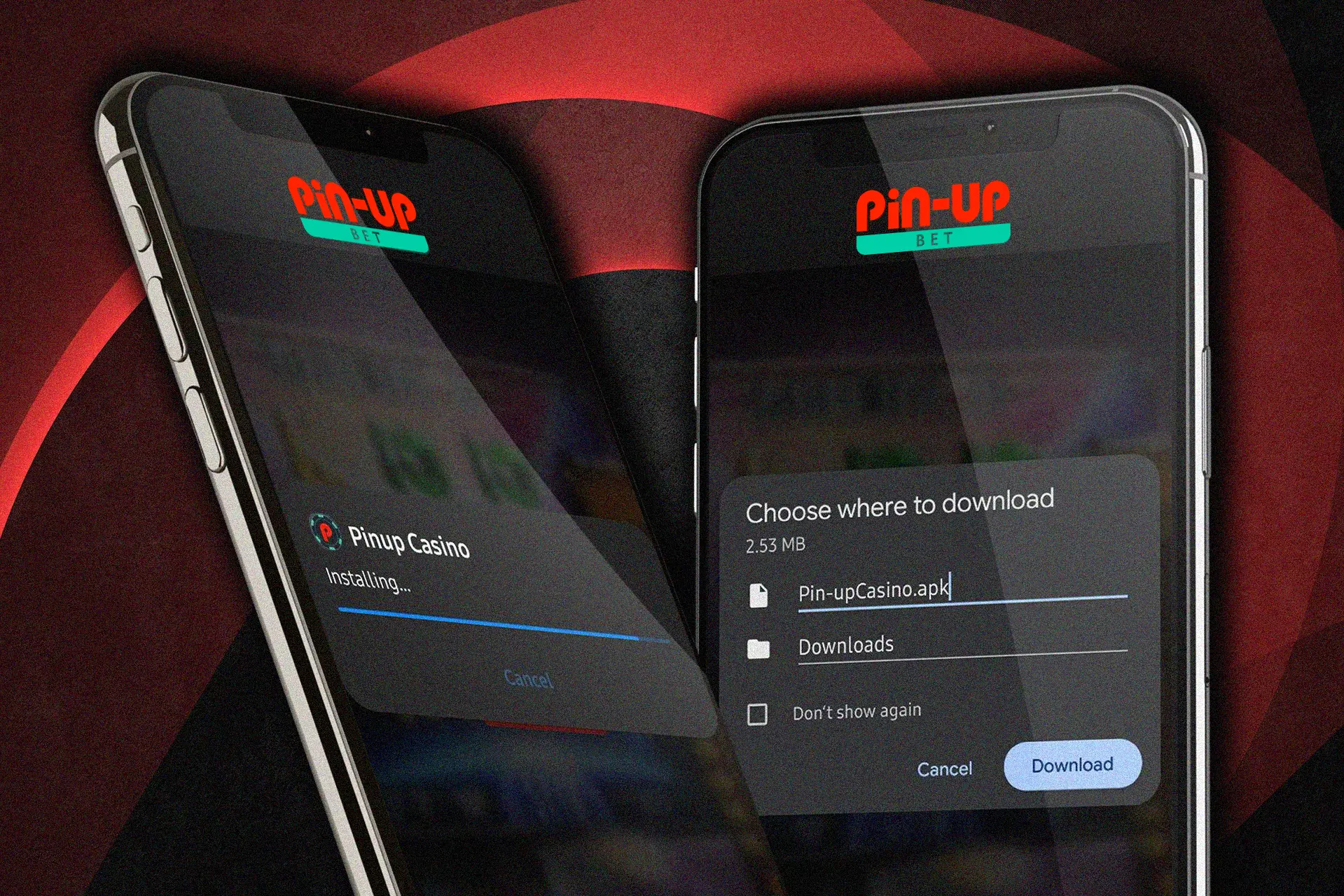Download and install the Pin Up app on your mobile device.