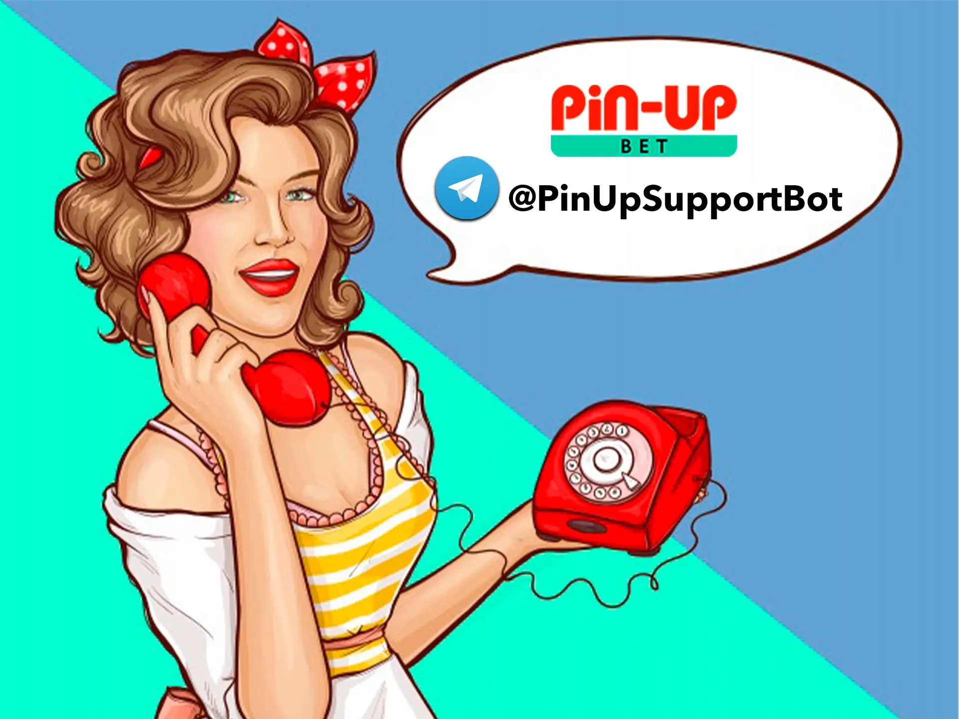 If you're facing a pressing issue and need an immediate answer, feel free to message the Pin Up team through Telegram.