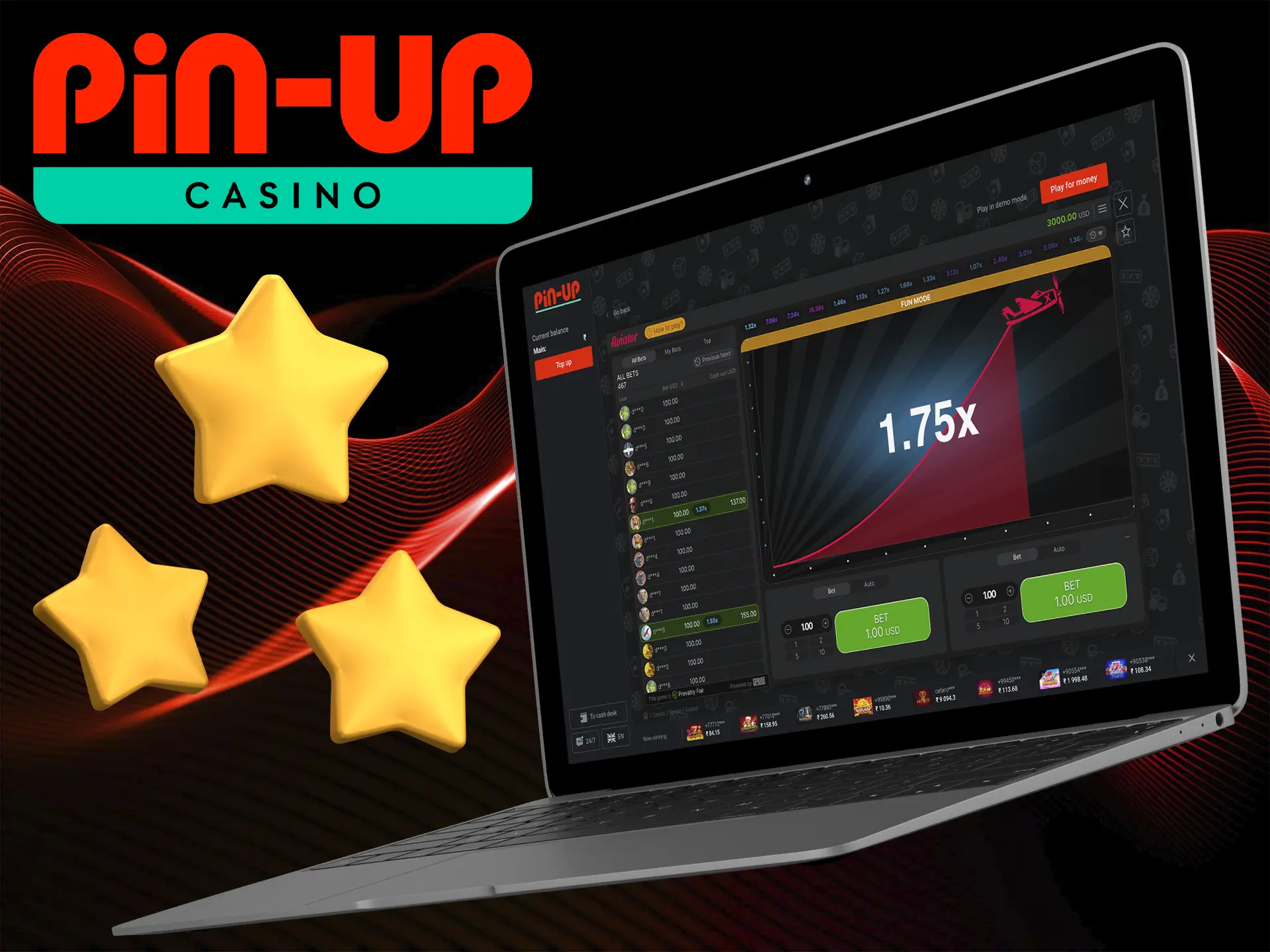 Strong positive feedback from the community has pushed Aviator to the top of the casino rankings at Pin Up.