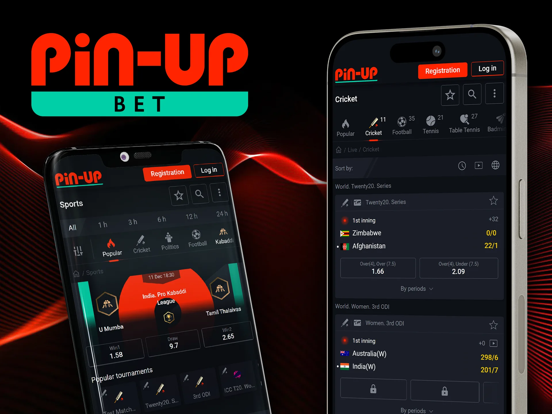 The Pin Up app gives you the flexibility to place your bets either well before the game or right in the heat of the action.
